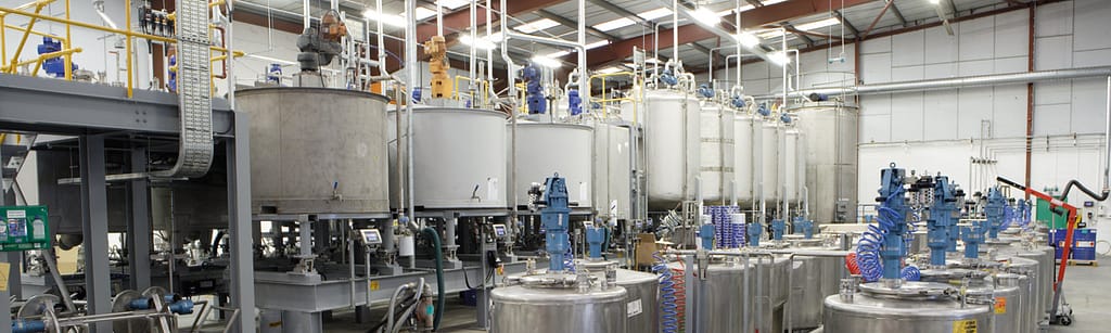 Paint manufacturing plant internal