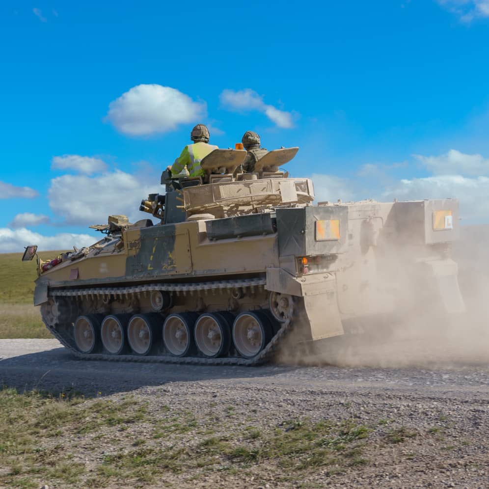 British army Warrior FV510 light infantry fighting vehicle tank